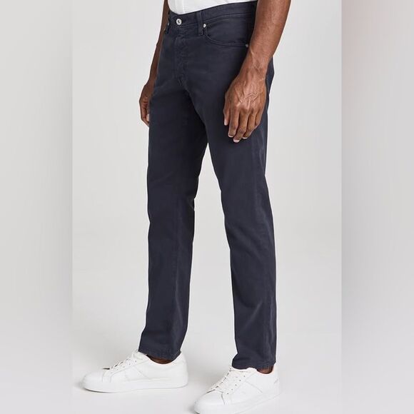 AG Adriano Goldschmied The Graduate Pants Size 33 Inseam 31 Navy Straight Slim - Picture 1 of 8